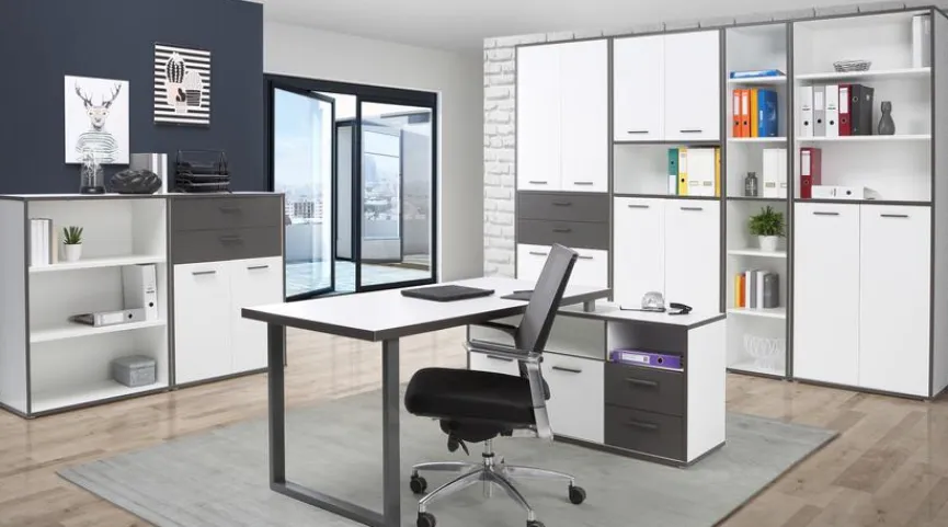 Hot FORTE Aktenregal Keflavik Weiß