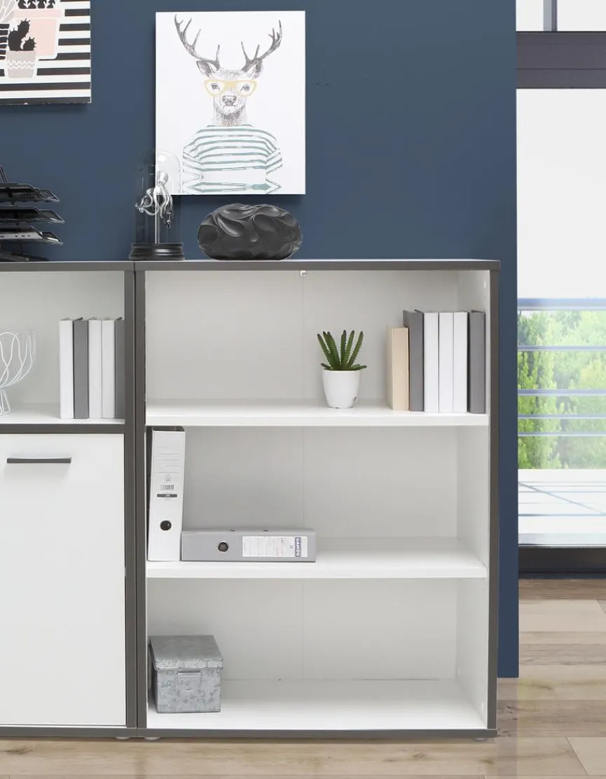 Hot FORTE Aktenregal Keflavik Weiß