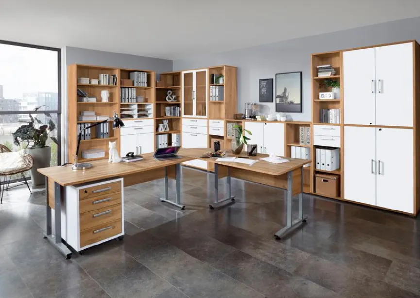 Discount FMD Aktenregal Calvia, breit 6OH Alteiche