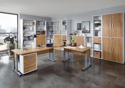 Clearance FMD Aktenregal Calvia, breit 3OH Weiß