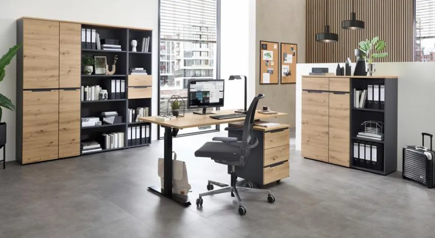 Sale Innostyle Aktenregal Memphis Eiche Artisan / Graphit