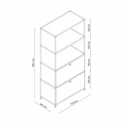Discount Aktenregal System 4 Braun