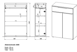 Germania Aktenschrank Mailand