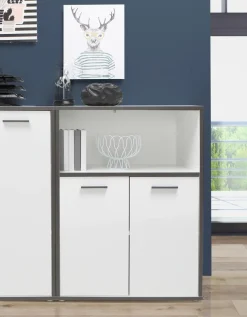 FORTE Aktenschrank 2-trg. Keflavik Weiß