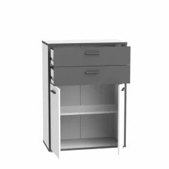 New FORTE Aktenschrank 2-trg. Keflavik Weiß