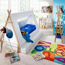 Kinder Ausziehbett Tipi, 90 x 200 cm
