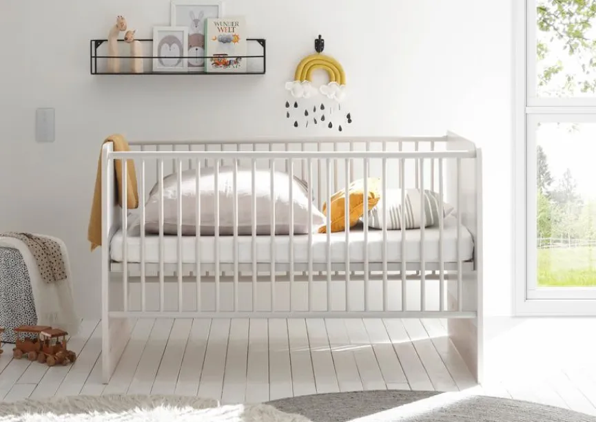 Best BEGABINO Babybett Fien 70 x 140 cm Ashgrey