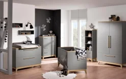 Hot Paidi Babybett Sten, 70 x 140 cm Grau