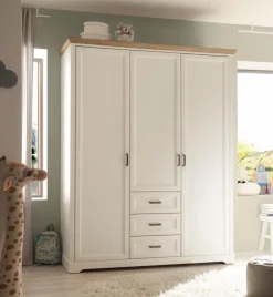 Outlet BEGABINO Babyzimmer-Set Jasmin 3tlg. Weiß