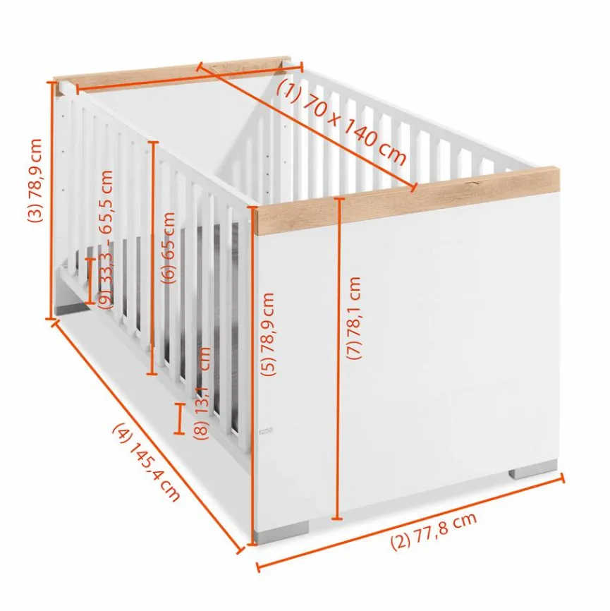 Kinder Paidi Babyzimmer-Set Kira 4tlg.