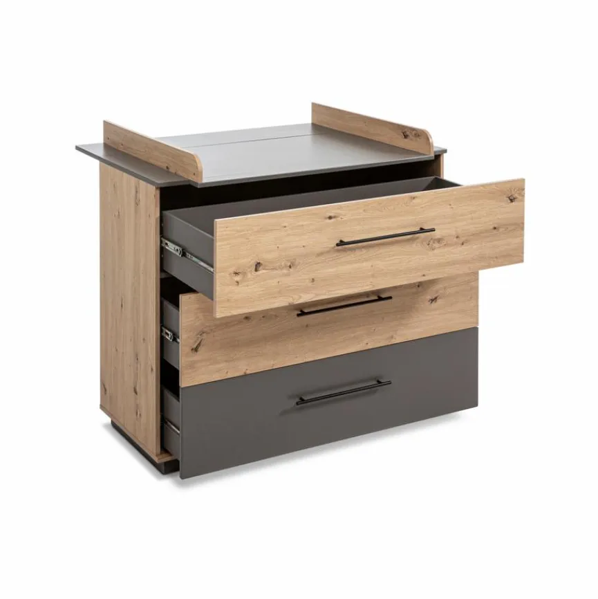 Outlet roba Baumann Babyzimmer-Set Lagos 3tlg. Eiche