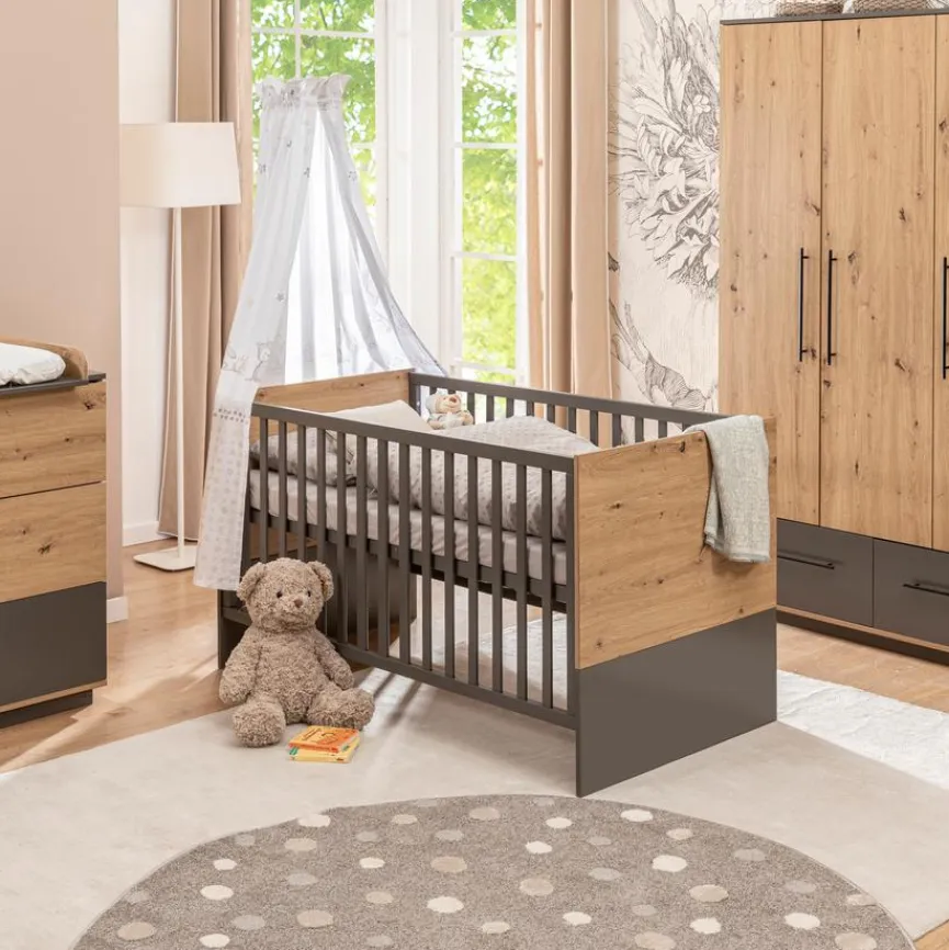 Outlet roba Baumann Babyzimmer-Set Lagos 3tlg. Eiche