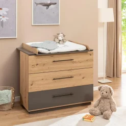 Outlet roba Baumann Babyzimmer-Set Lagos 3tlg. Eiche