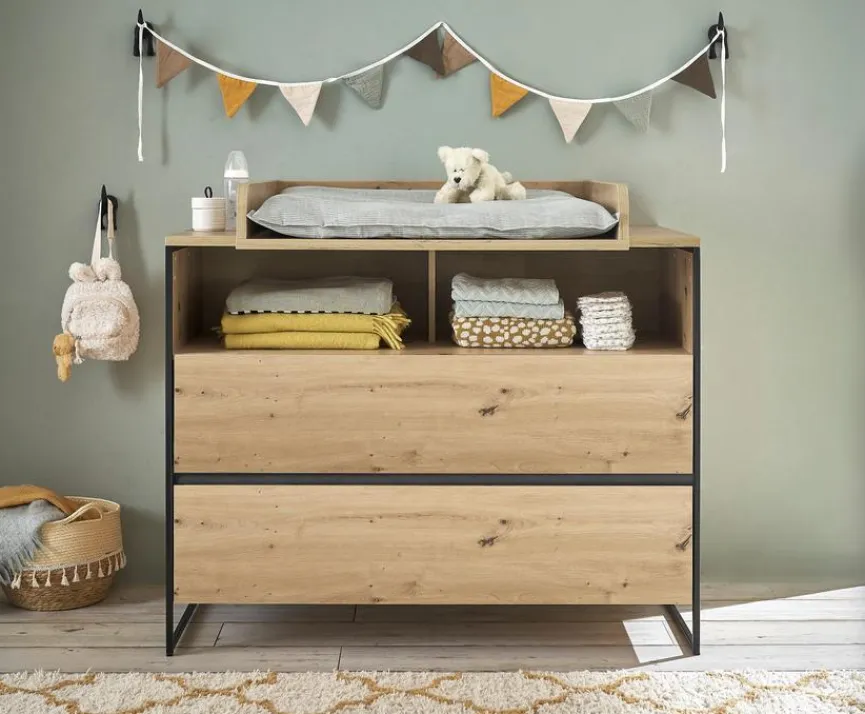 Discount BEGABINO Babyzimmer-Set Marseille 3tlg. Artisan-Eiche