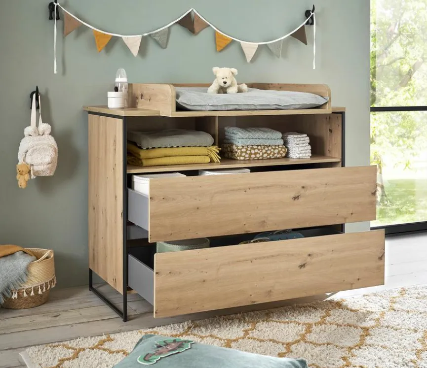 Discount BEGABINO Babyzimmer-Set Marseille 3tlg. Artisan-Eiche