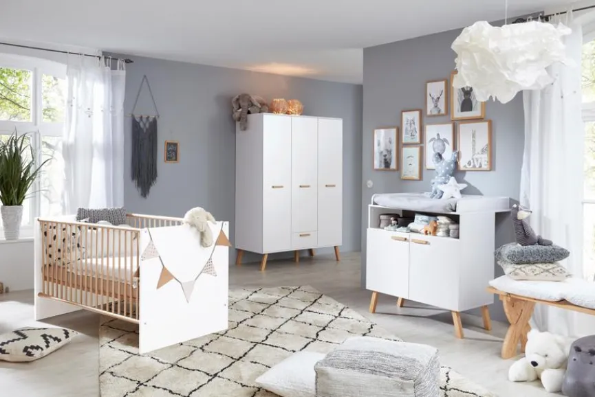 Kinder trendteam Babyzimmer-Set Mats 3tlg.