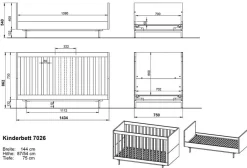 Kinder Germania Babyzimmer-Set Tomino 4tlg.