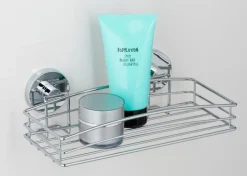 Best WENKO Badablage Vacuum-Loc Silber