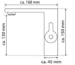 Clearance Badarmatur WT15 601506 Schwarz