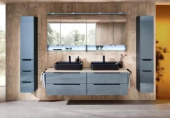 Pelipal Badmöbel-Set Leonardo Living Metallic