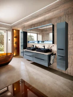 Pelipal Badmöbel-Set Leonardo Living Metallic