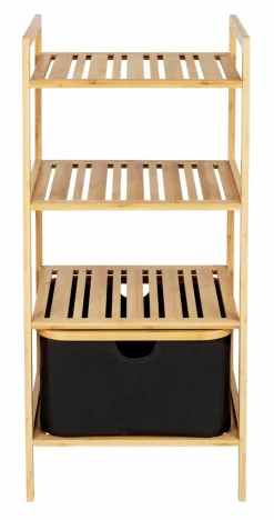 WENKO Badregal Ecori 44 x 93,5 cm Schwarz