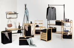 WENKO Badregal Ecori 44 x 93,5 cm Schwarz