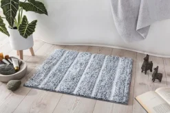 New Collection Noblesse Badteppich Dublin 50 x 60 cm Silber