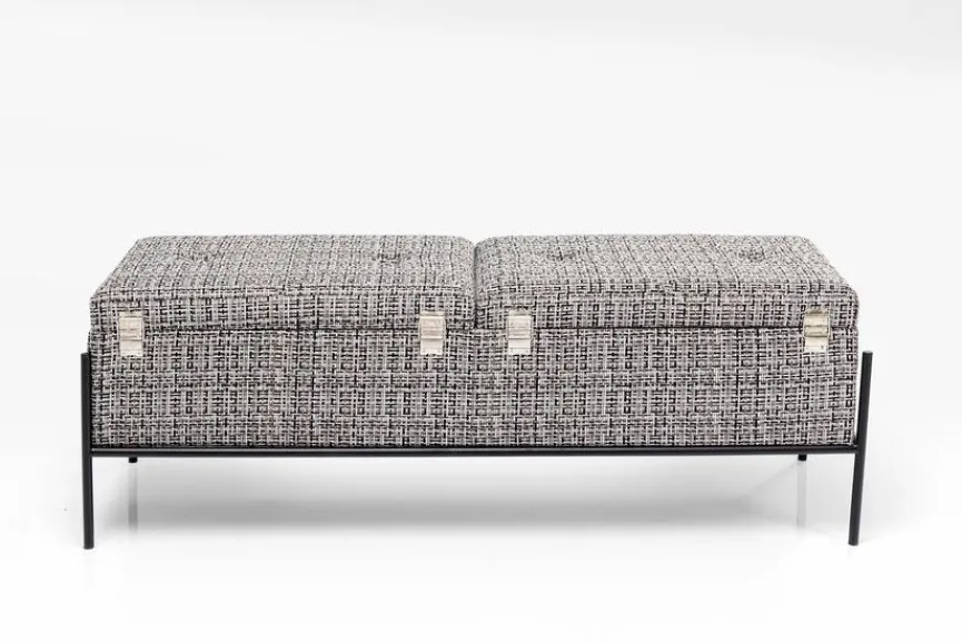 Hot KARE DESIGN Bank Buttons Storage 85051 Schwarz / Weiß