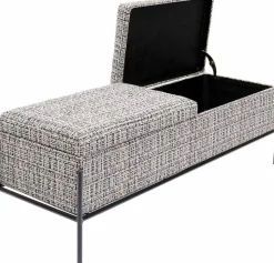 Hot KARE DESIGN Bank Buttons Storage 85051 Schwarz / Weiß