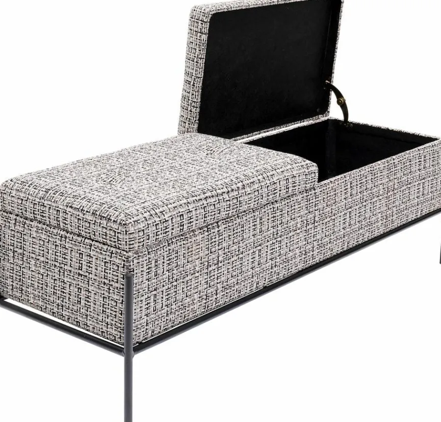 Hot KARE DESIGN Bank Buttons Storage 85051 Schwarz / Weiß