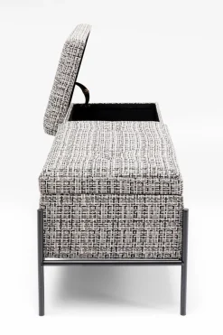 Hot KARE DESIGN Bank Buttons Storage 85051 Schwarz / Weiß