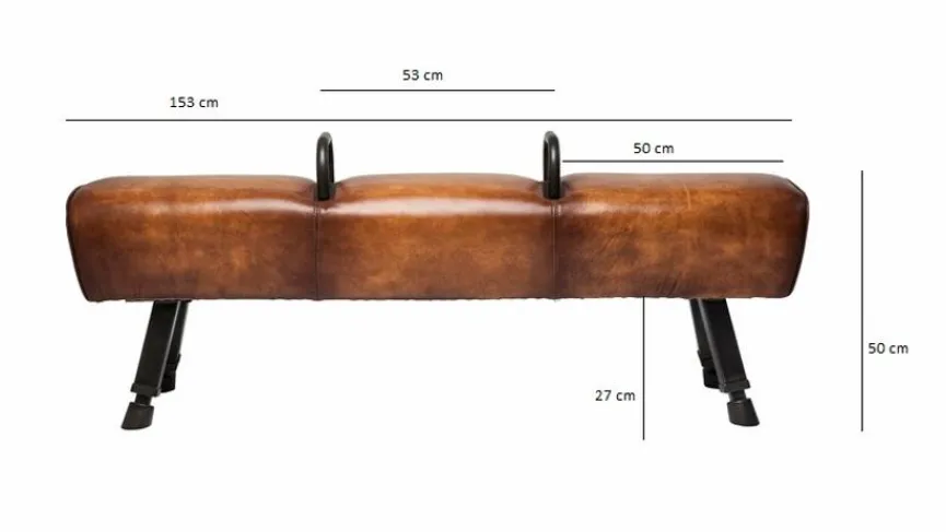 Clearance KARE DESIGN Bank Gym Gabby 79526 Braun