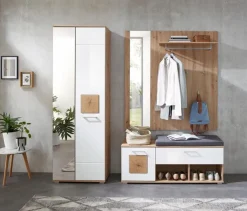 Discount Innostyle Bank mit Paneel Fun Weiß Hochglanz