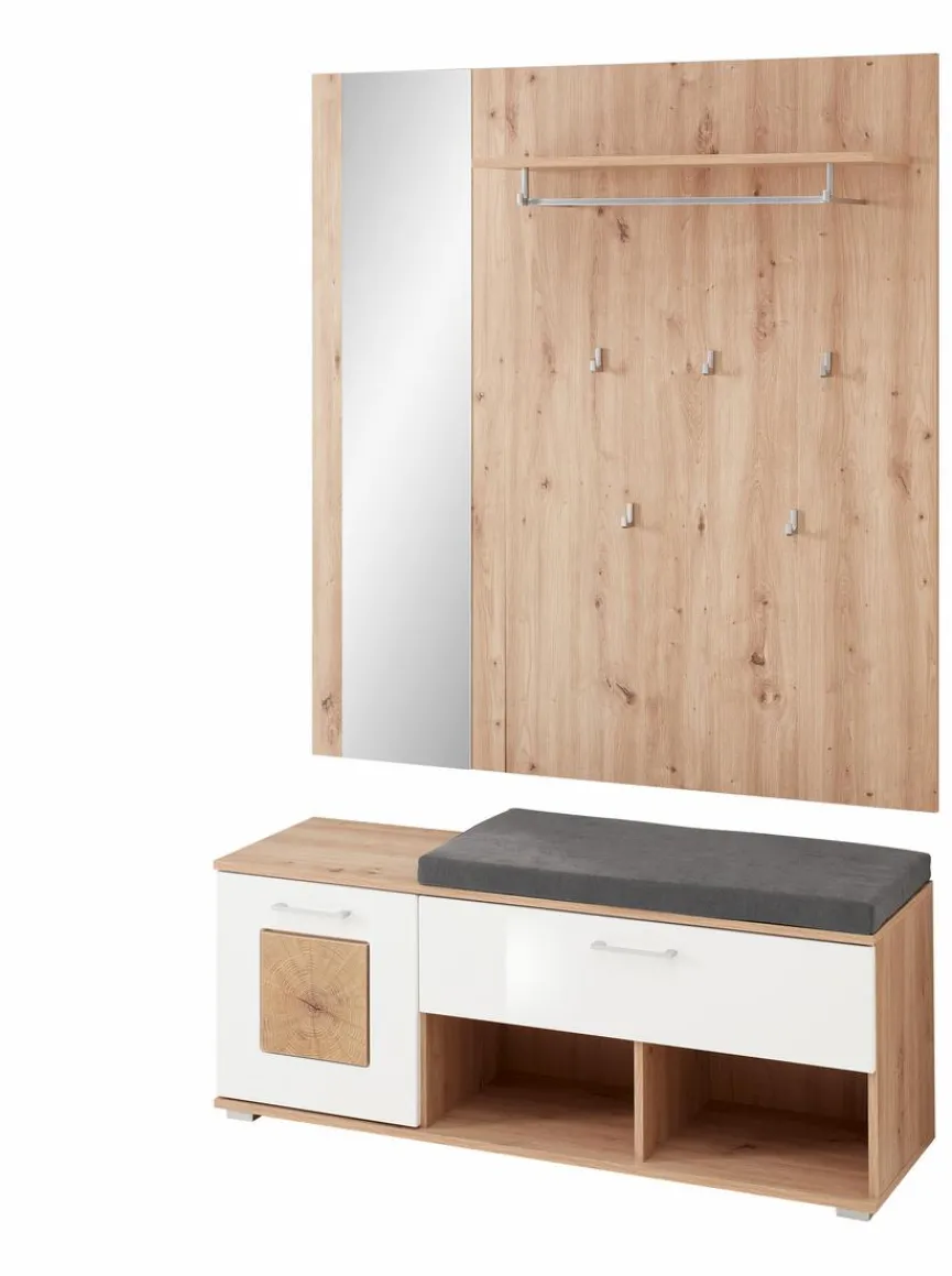 Discount Innostyle Bank mit Paneel Fun Weiß Hochglanz