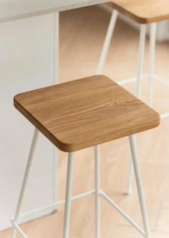 Online Metallbude Barhocker Barni Weiß