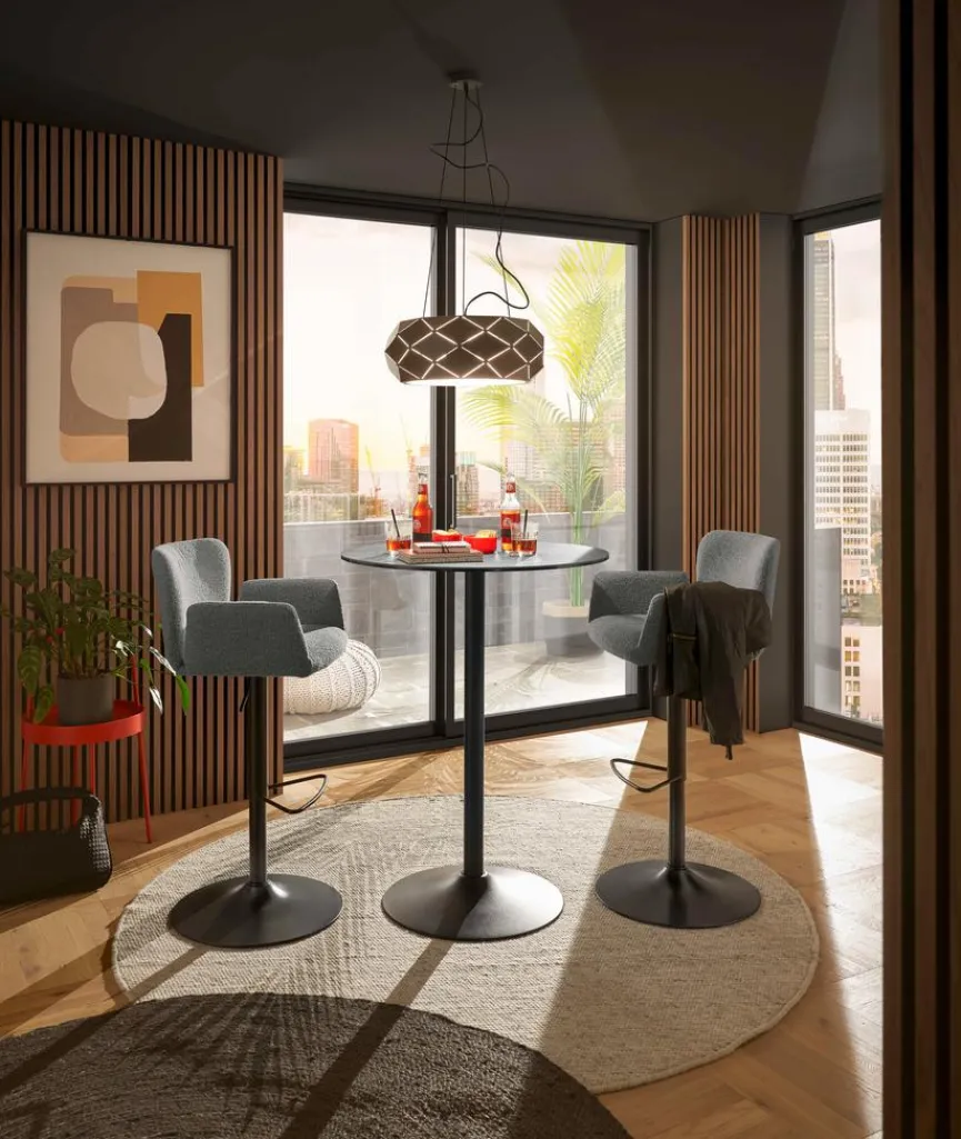 Sale set one by Musterring Barhocker Salinas Anthrazit