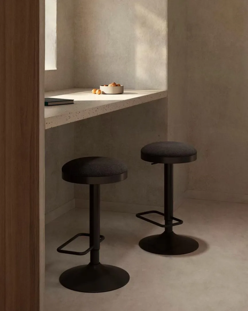 Clearance Kave Home Barhocker Zaib Schwarz