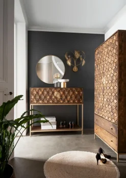 Discount G+K Bartisch 122 x 50 cm Indora Mango