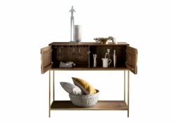 Discount G+K Bartisch 122 x 50 cm Indora Mango