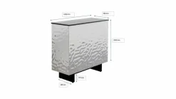 Online KARE DESIGN Bartisch Caldera 87846 Silber