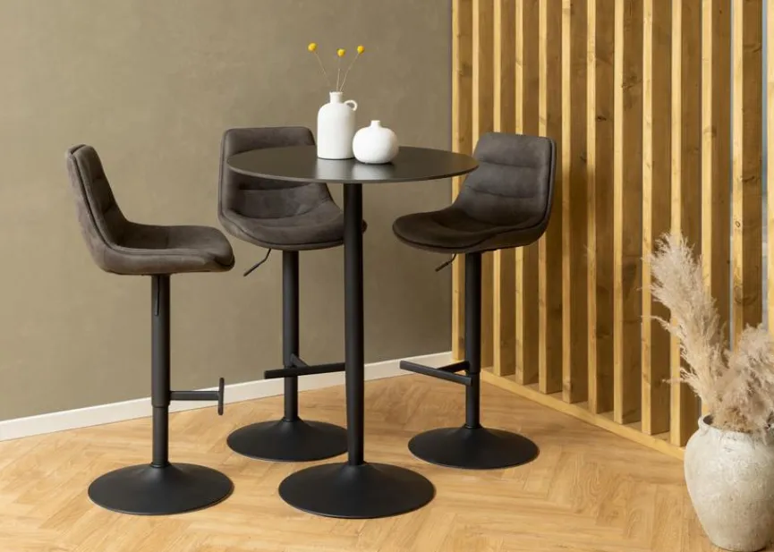 Actona Bartisch Malta Ø 80 cm Schwarz