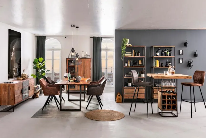 Online WOLFMÖBEL Bartisch Spring 90 x 90 cm Akazie