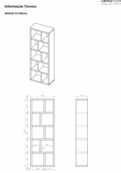 New TemaHome Bücherregal Berlin Weiß