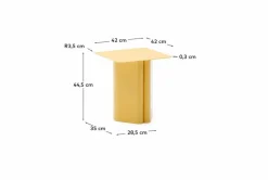 Online Kave Home Beistelltisch Arvin Gelb