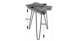 Best KARE DESIGN Beistelltisch Aspen 85295 Braun