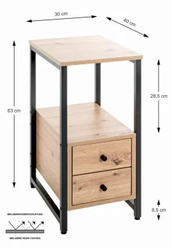 Sale Haku Beistelltisch Burgos Eiche