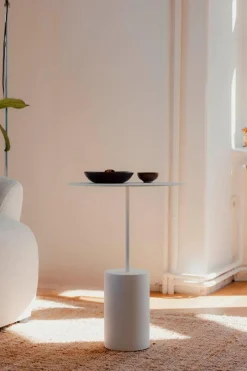 Metallbude Beistelltisch Ciro Weiß