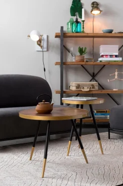 Clearance Zuiver Beistelltisch Denise Walnuss