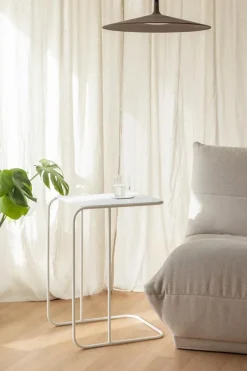 Clearance Metallbude Beistelltisch Denya Weiß